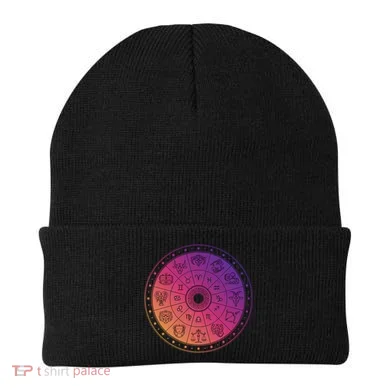 Horiscope Zodiac Wheel Beanie