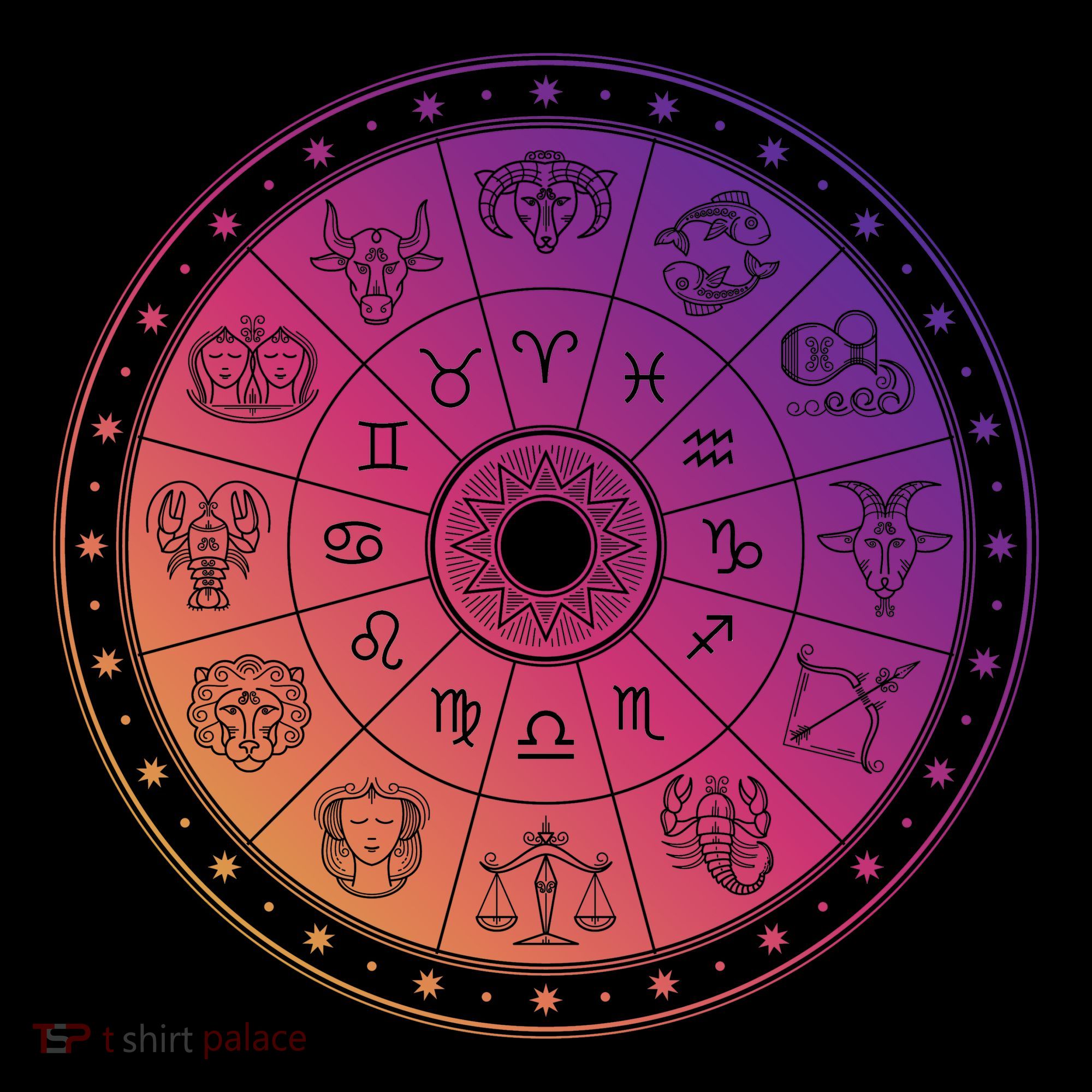 Horiscope Zodiac Wheel Toddler Hoodie