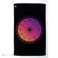 Horiscope Zodiac Wheel Golf Towel thumb 0