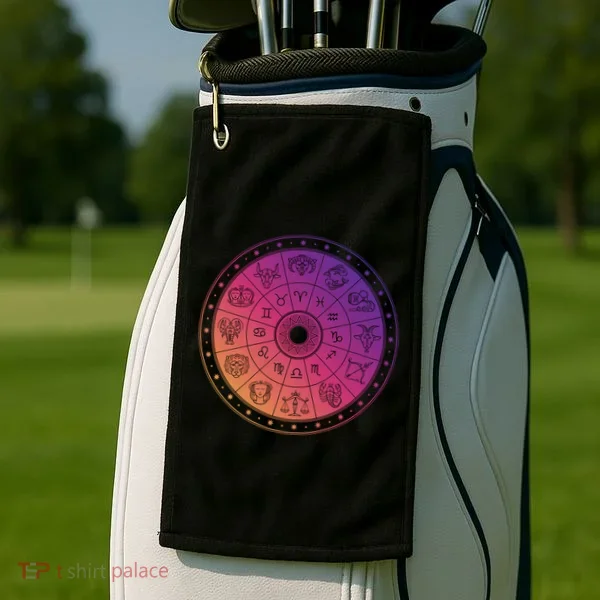 Horiscope Zodiac Wheel Golf Towel
