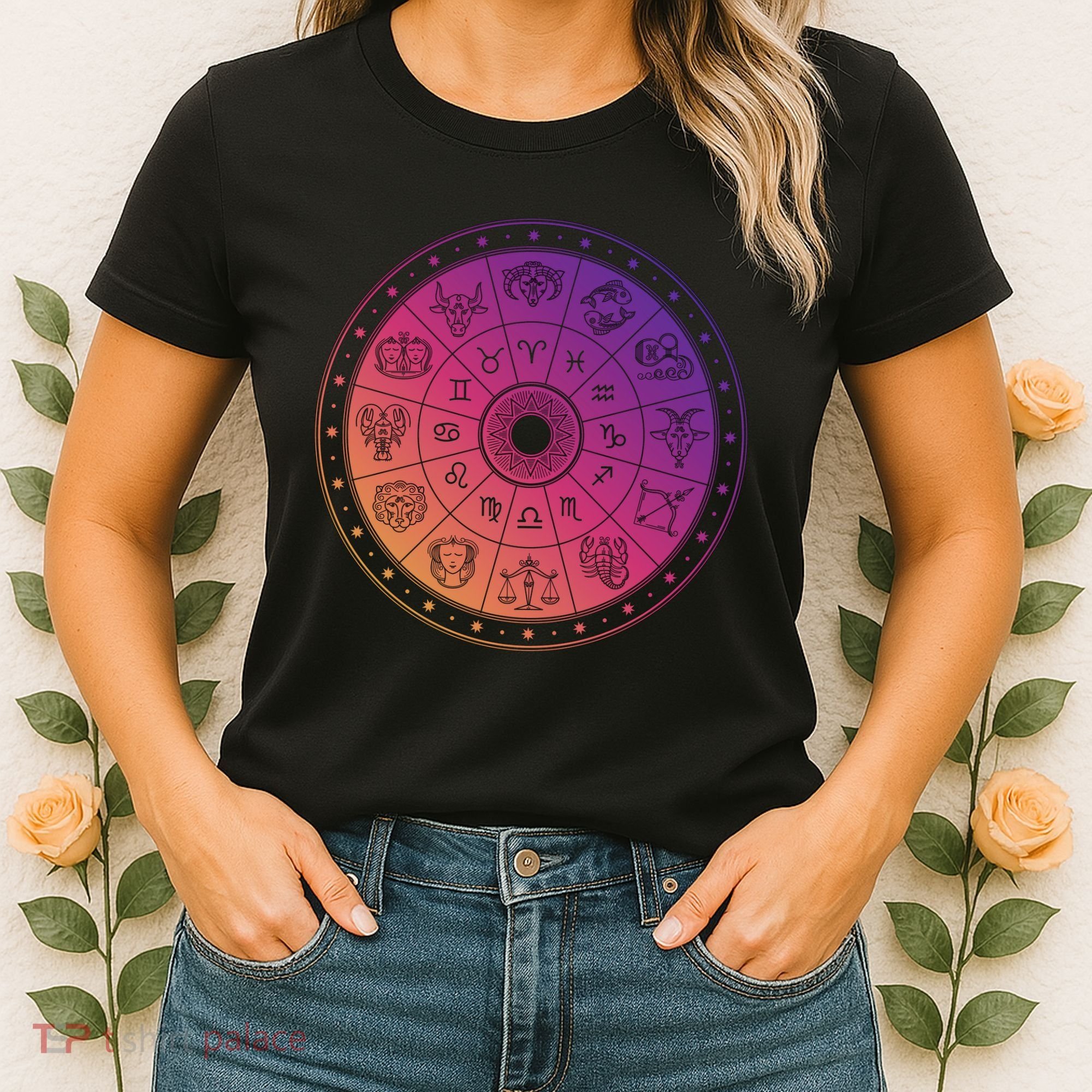Horiscope Zodiac Wheel Women's T-Shirt