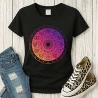 Horiscope Zodiac Wheel Women's T-Shirt thumb 3