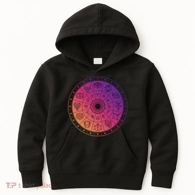 Horiscope Zodiac Wheel Kids Hoodie