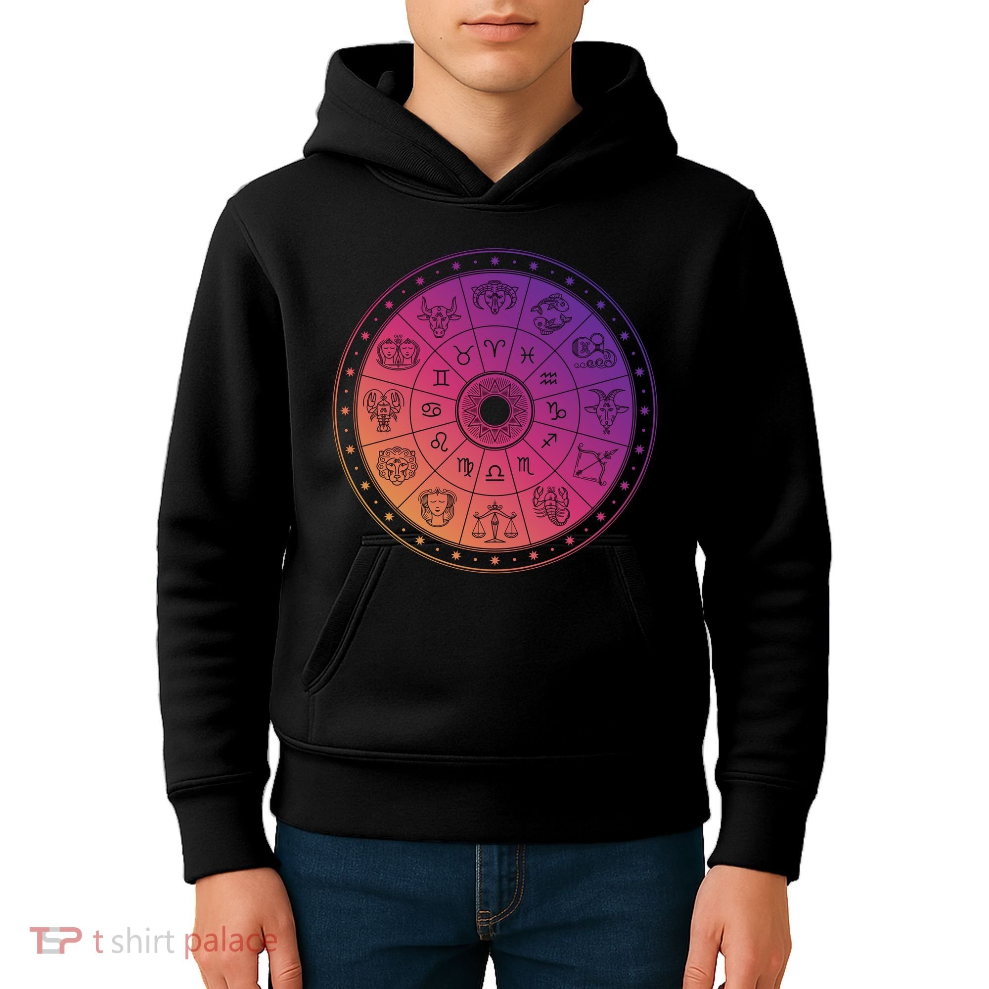 Horiscope Zodiac Wheel Kids Hoodie