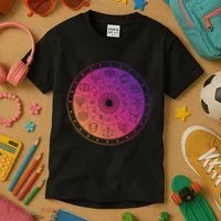 Horiscope Zodiac Wheel Kids T-Shirt thumb 3