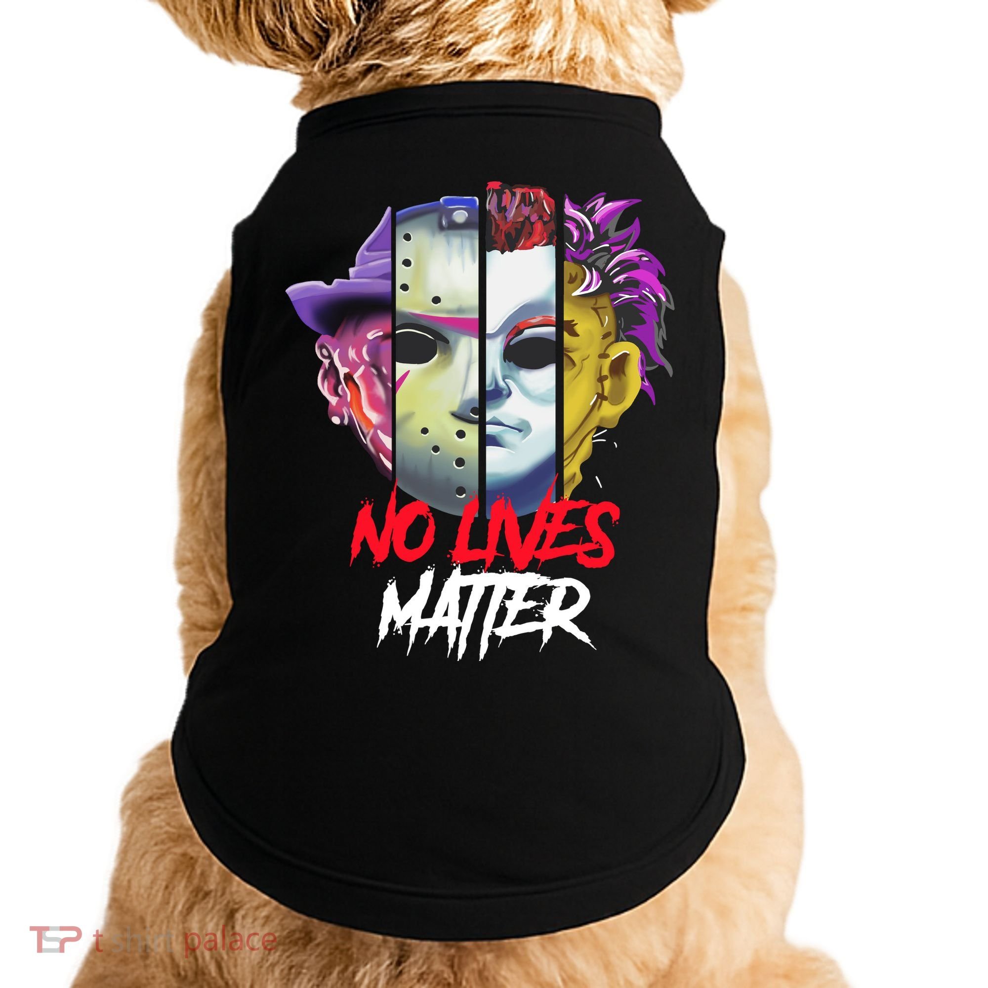 Horror Villains No Lives Matter Doggie Tank