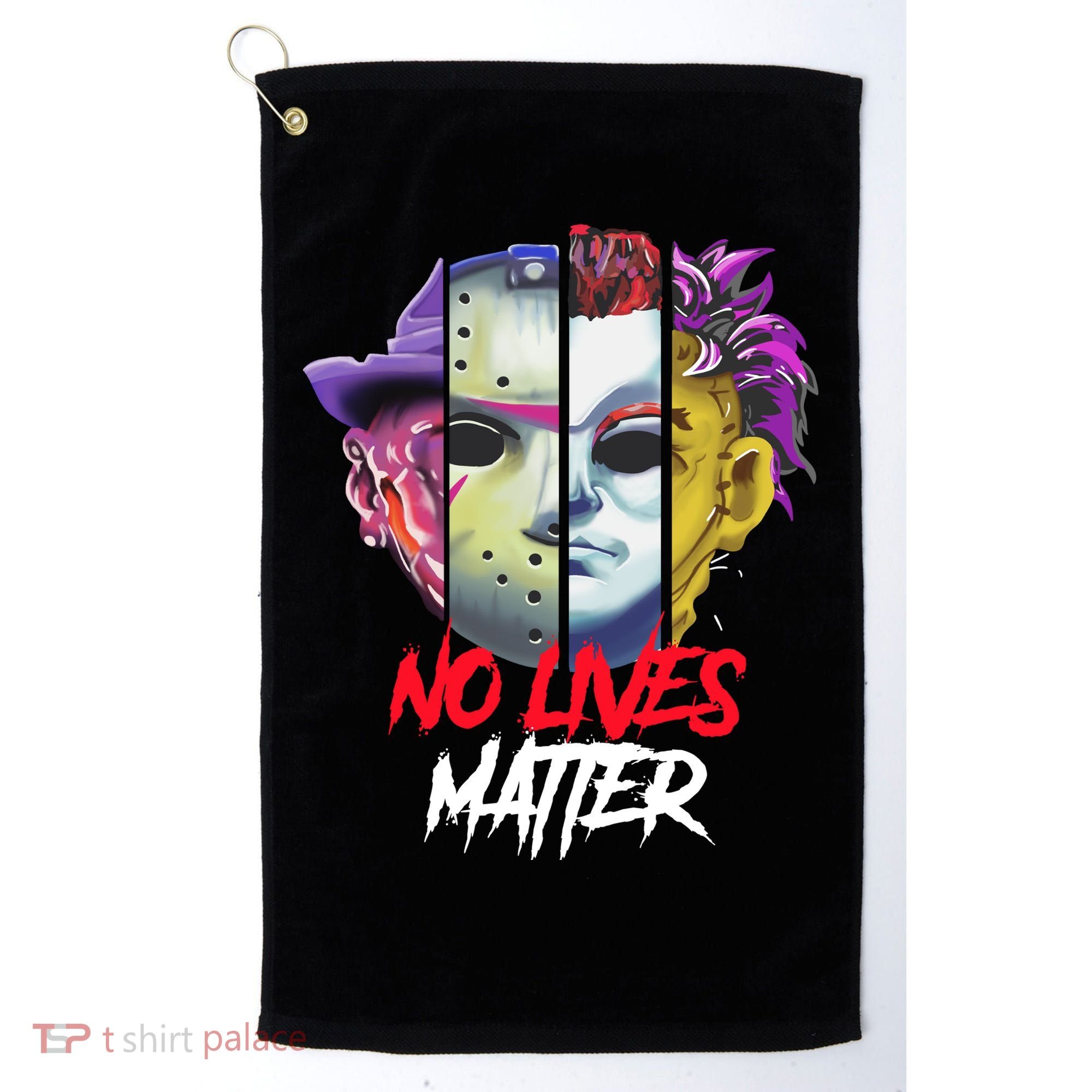 Horror Villains No Lives Matter Golf Towel