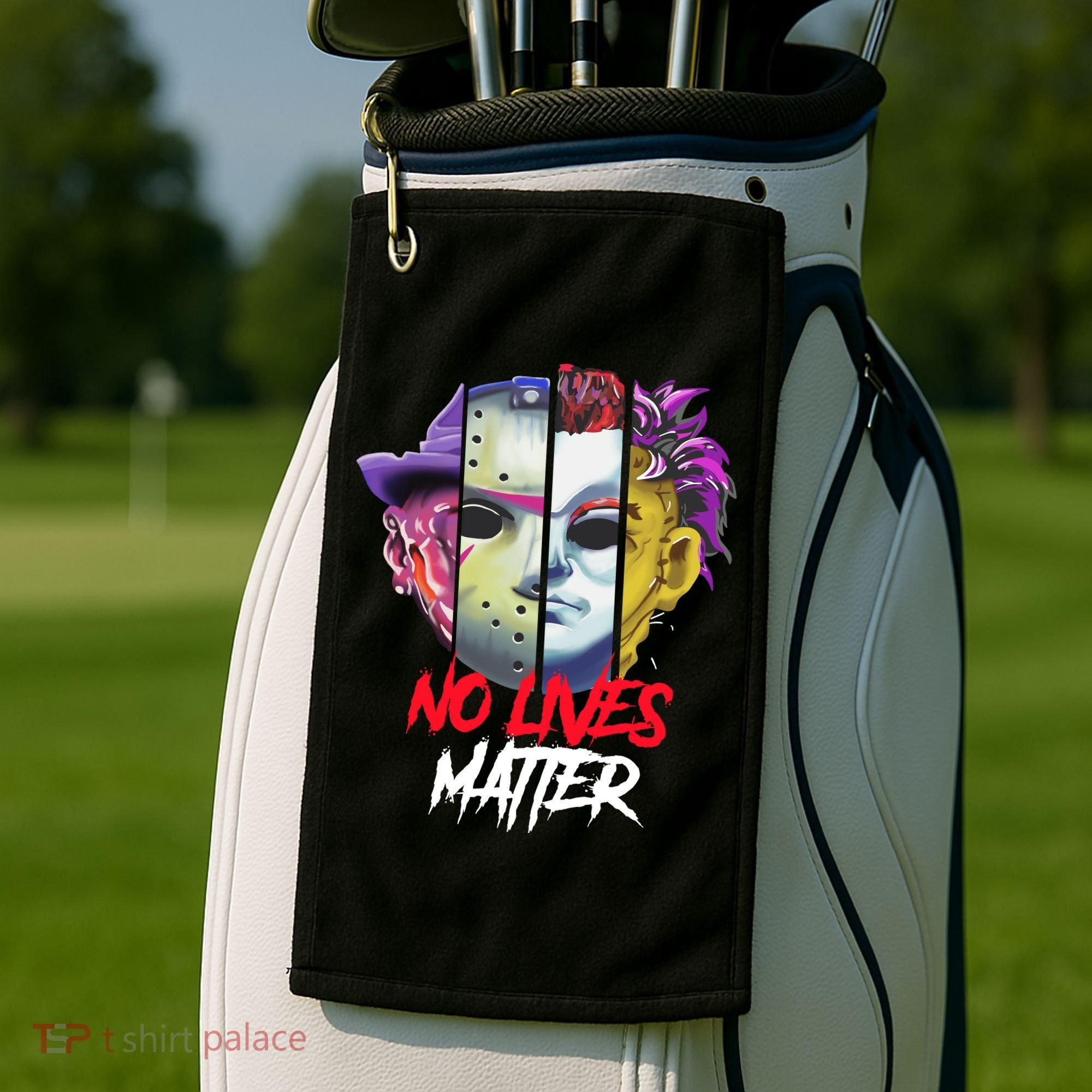 Horror Villains No Lives Matter Golf Towel
