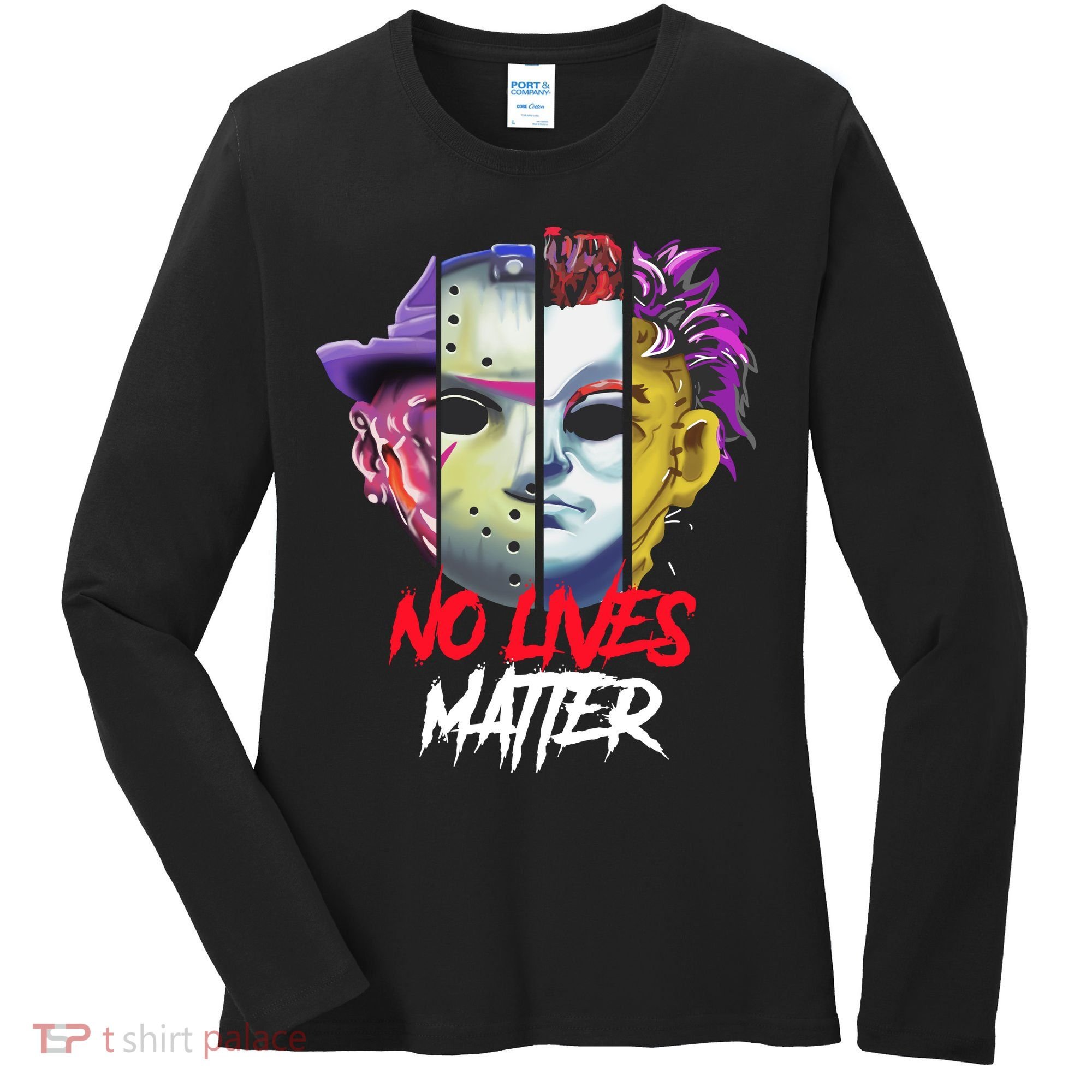 Horror Villains No Lives Matter Women's Long Sleeve Shirt