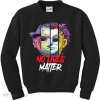 Horror Villains No Lives Matter Kids Sweatshirt thumb 0