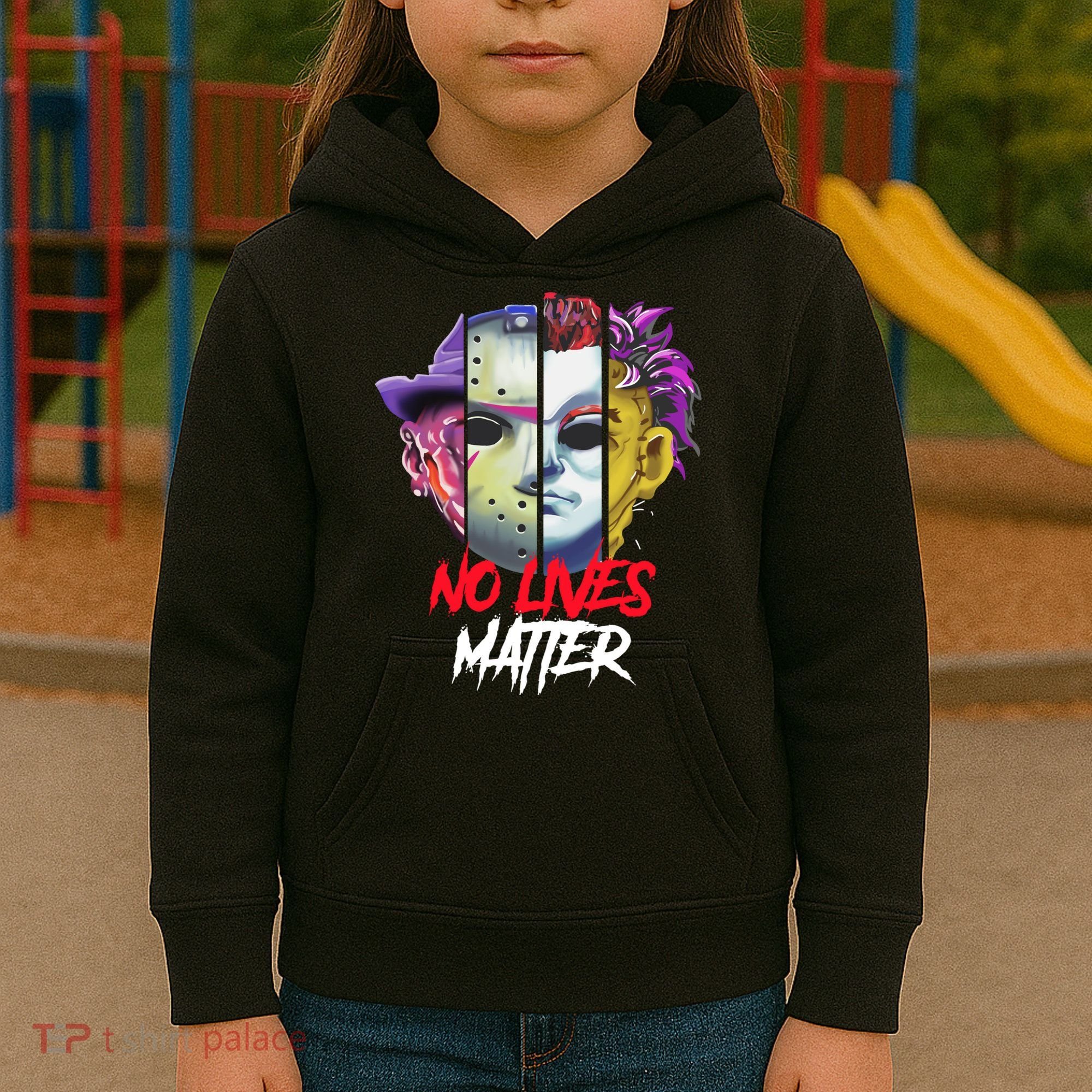 Horror Villains No Lives Matter Kids Hoodie