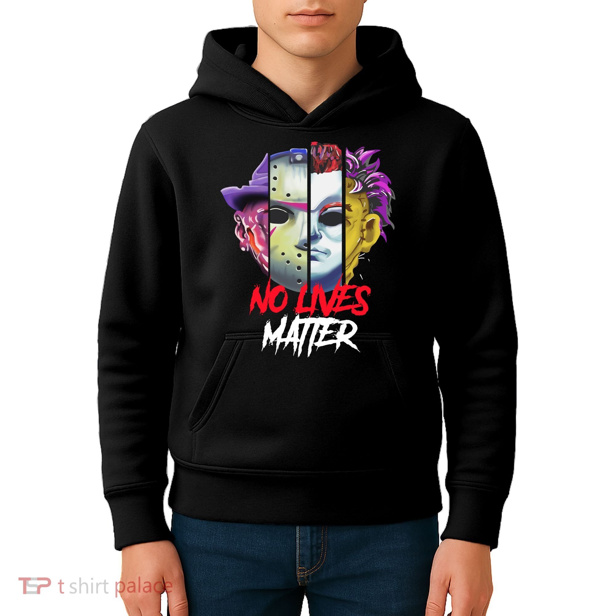Horror Villains No Lives Matter Kids Hoodie