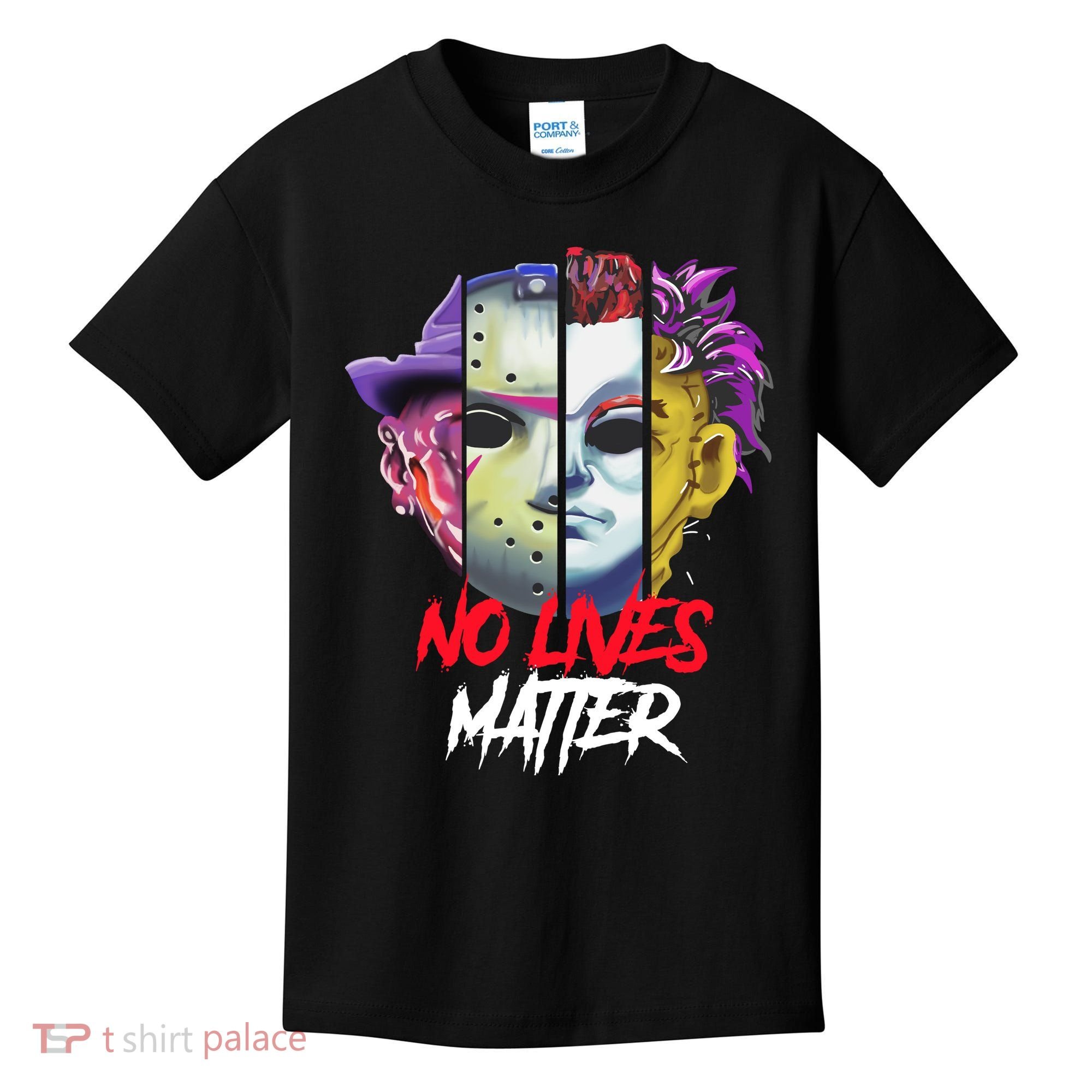 Horror Villains No Lives Matter Kids T-Shirt