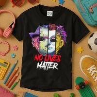 Horror Villains No Lives Matter Kids T-Shirt thumb 3