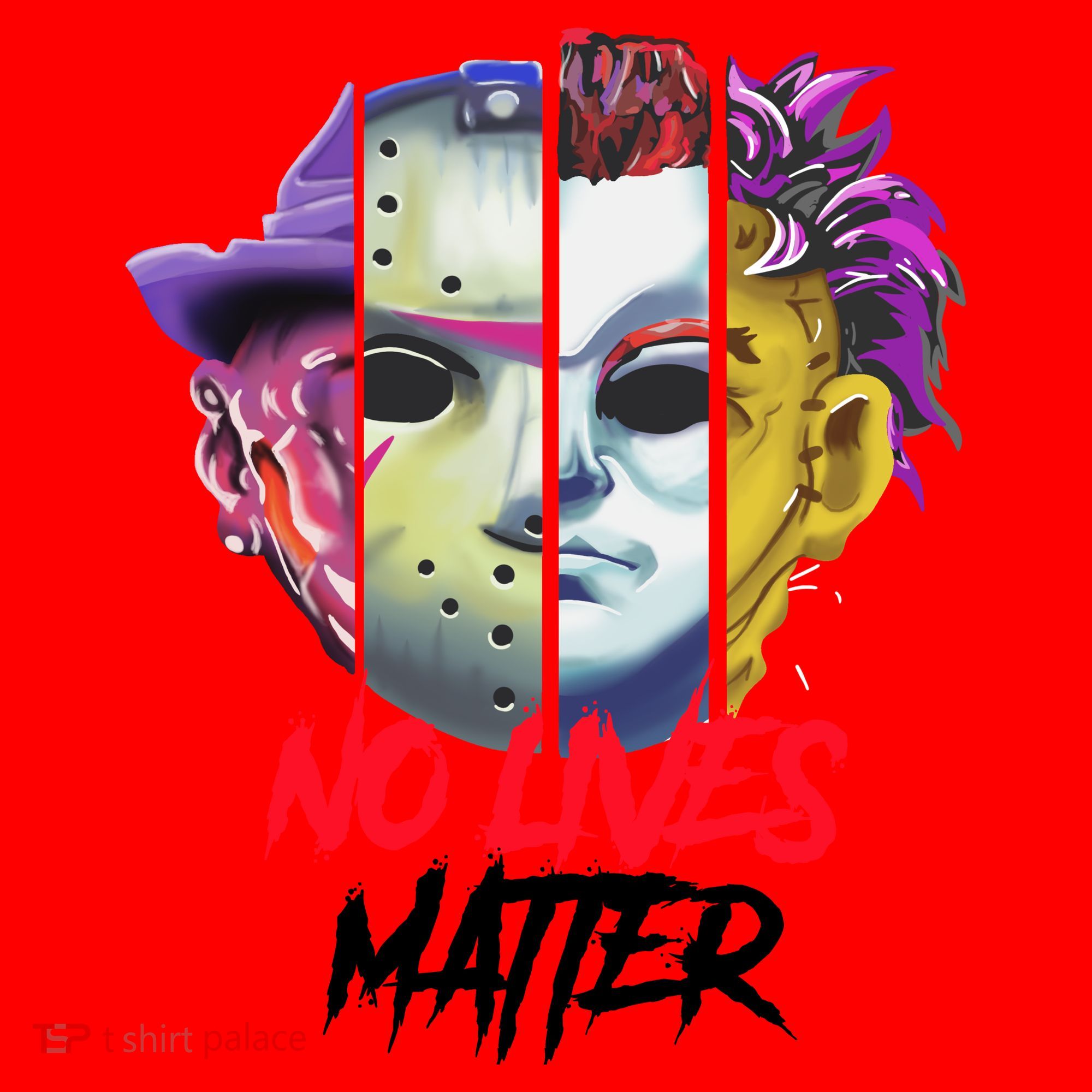 Horror Villains No Lives Matter Santa Hat