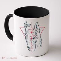 Horse And Dog Heartbeat Coffee Mug thumb 0