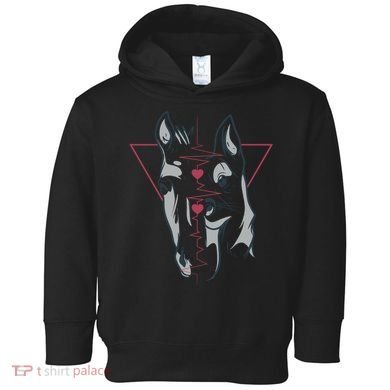 Horse And Dog Heartbeat Toddler Hoodie