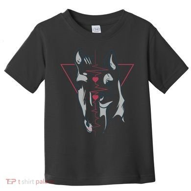 Horse And Dog Heartbeat Toddler T-Shirt