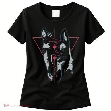 Horse And Dog Heartbeat Women's T-Shirt