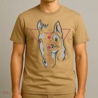 Horse And Dog Heartbeat T-Shirt thumb 3