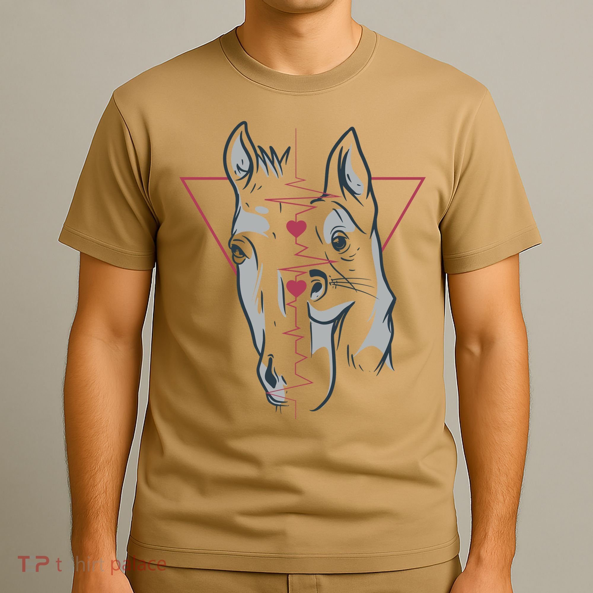 Horse And Dog Heartbeat T-Shirt