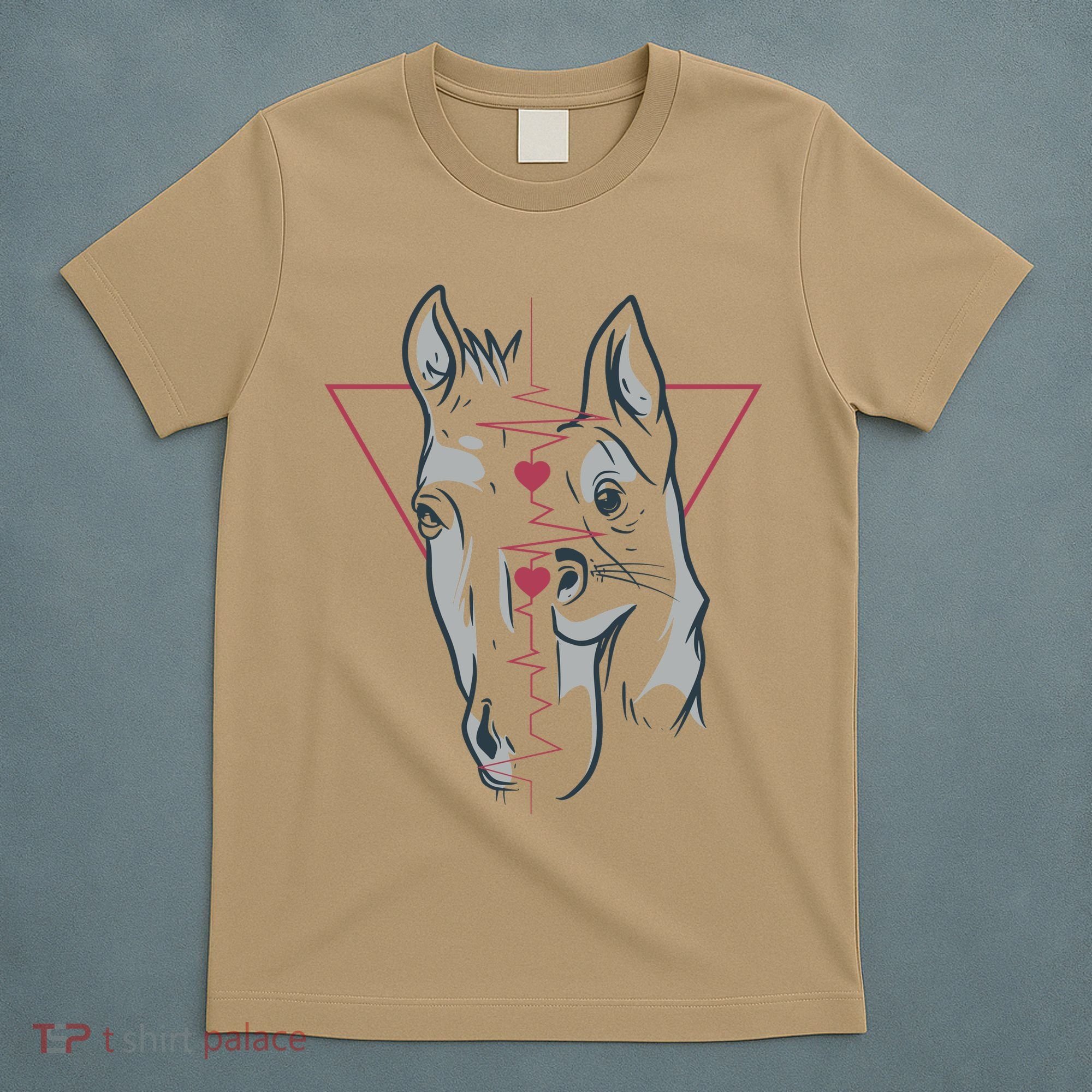 Horse And Dog Heartbeat T-Shirt