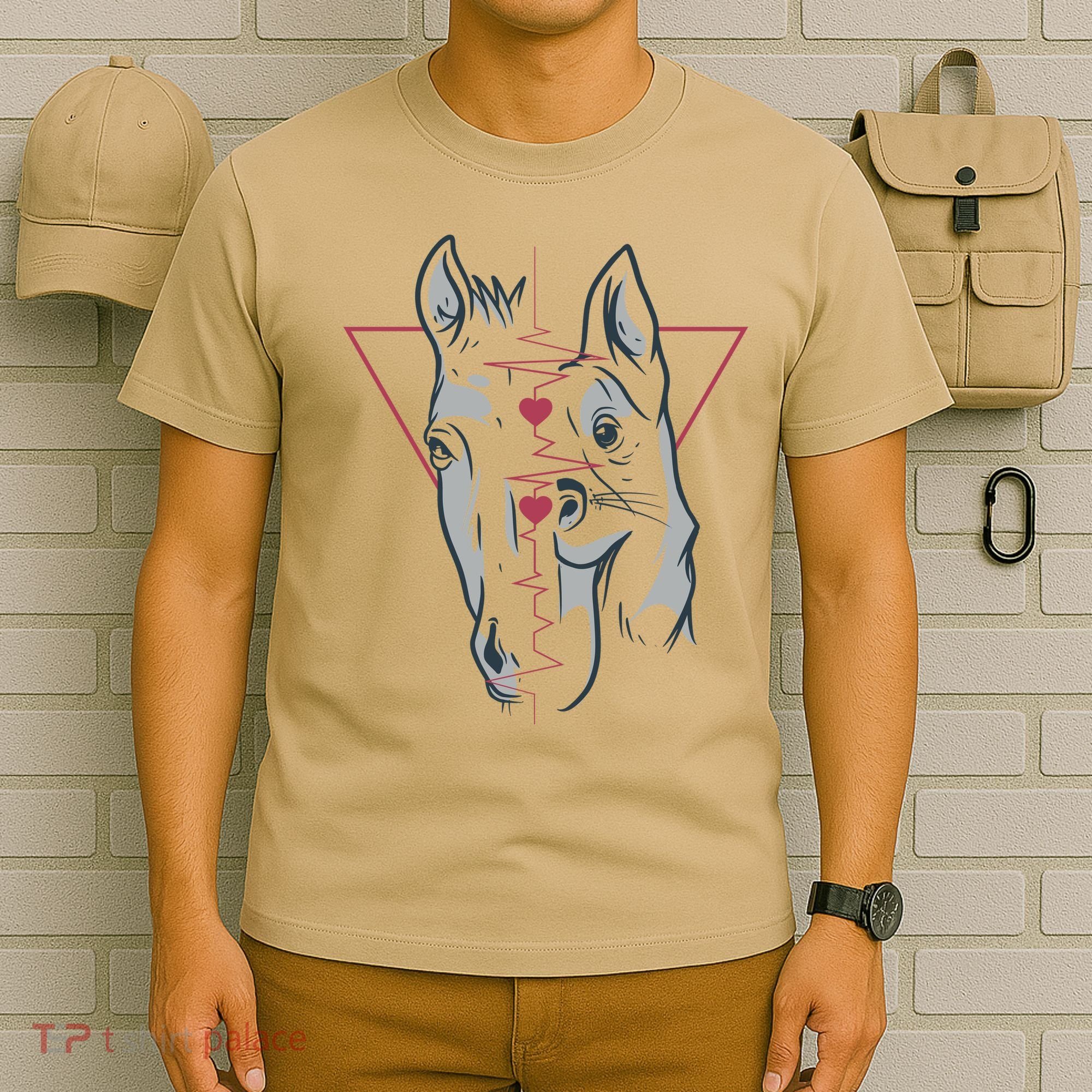 Horse And Dog Heartbeat T-Shirt