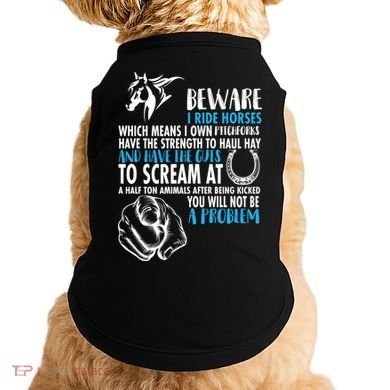 Horse Back Rider Doggie Tank