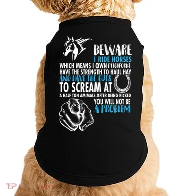 Horse Back Rider Doggie Tank
