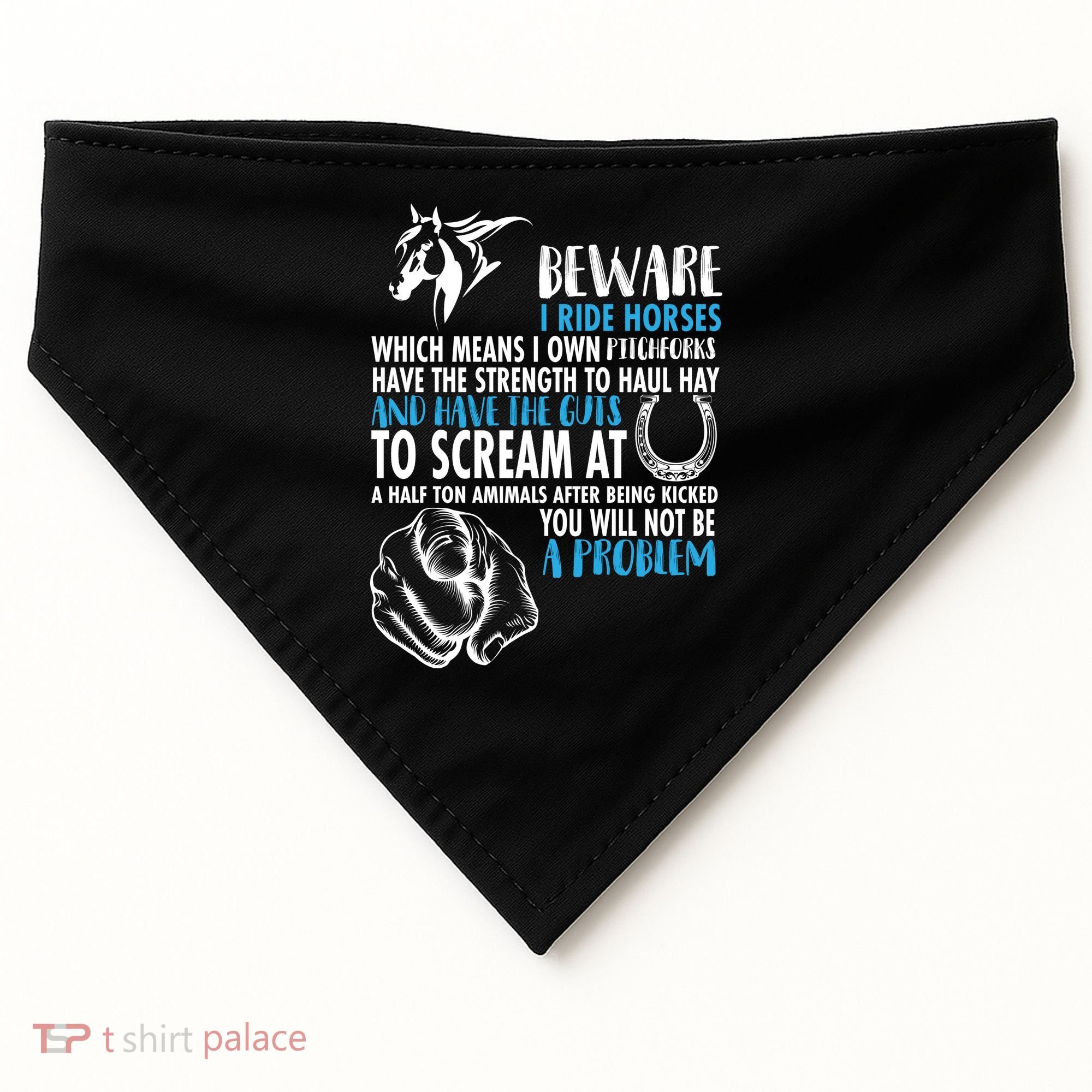 Horse Back Rider USA-Made Doggie Bandana