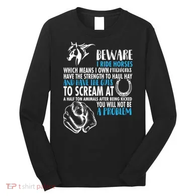 Horse Back Rider Long Sleeve Shirt