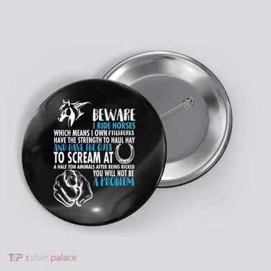 Horse Back Rider Button