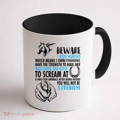 Horse Back Rider Coffee Mug back