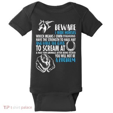 Horse Back Rider Baby Bodysuit