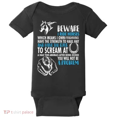 Horse Back Rider Baby Bodysuit