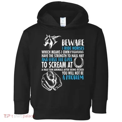 Horse Back Rider Toddler Hoodie