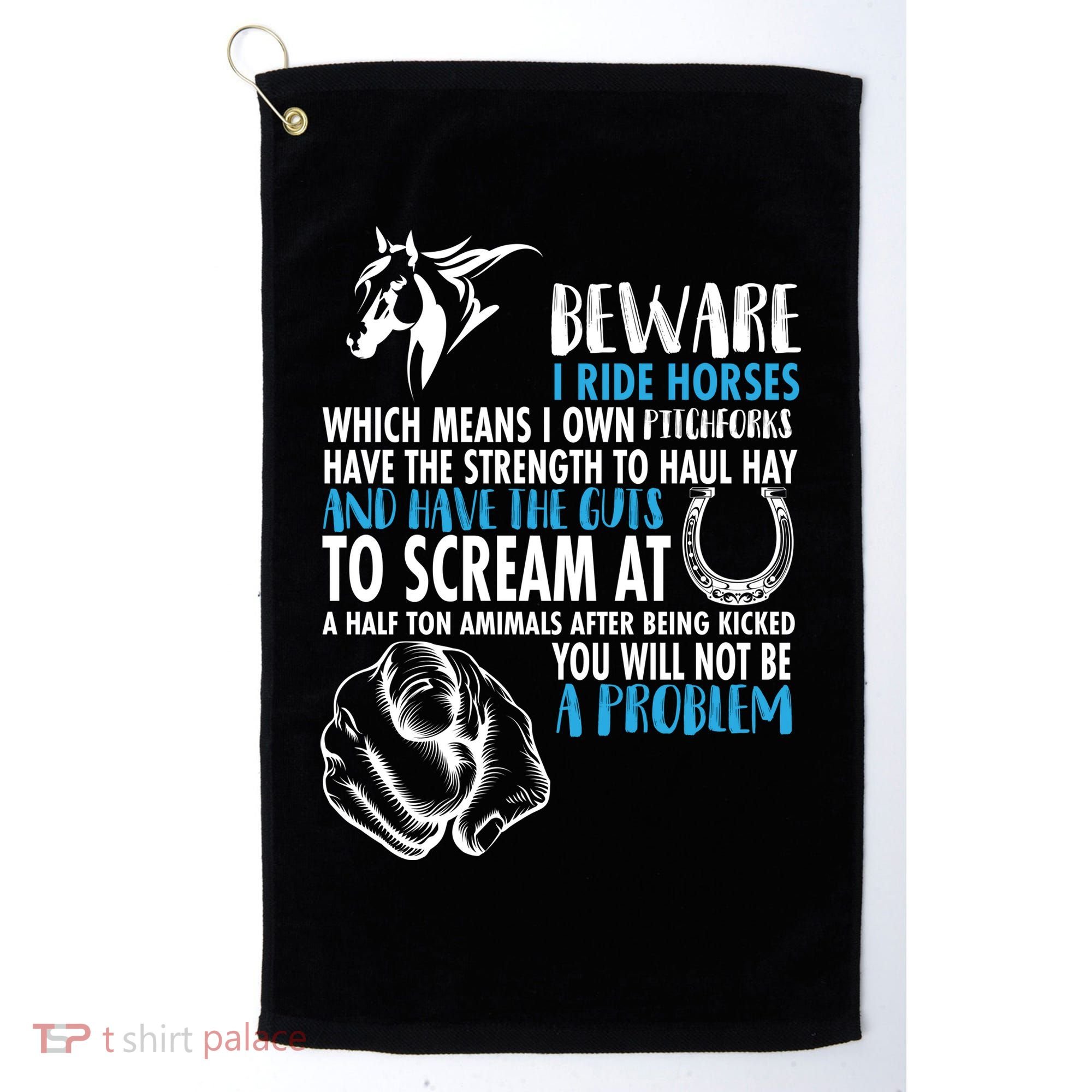 Horse Back Rider Golf Towel