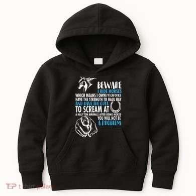 Horse Back Rider Kids Hoodie