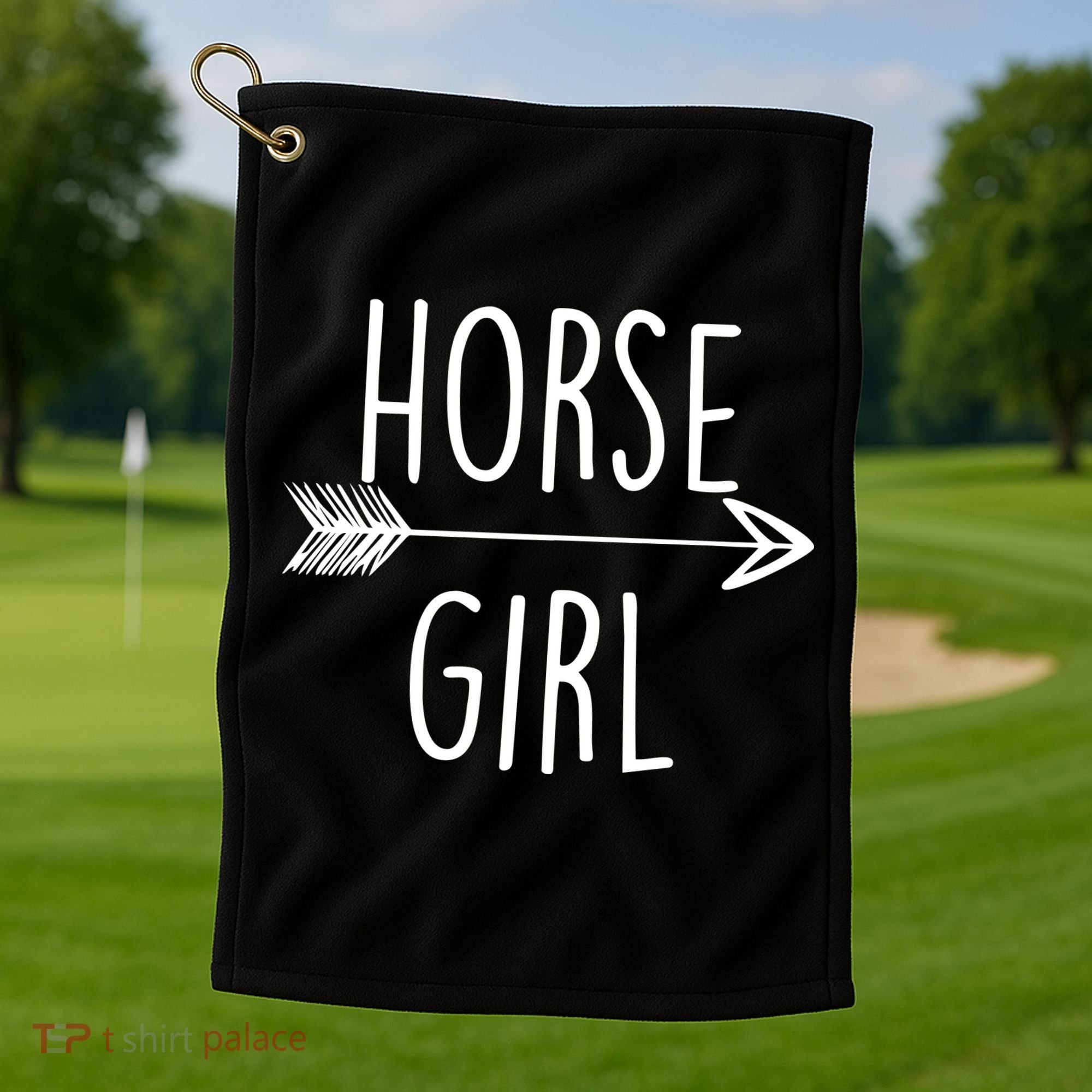 Horse Girl Golf Towel