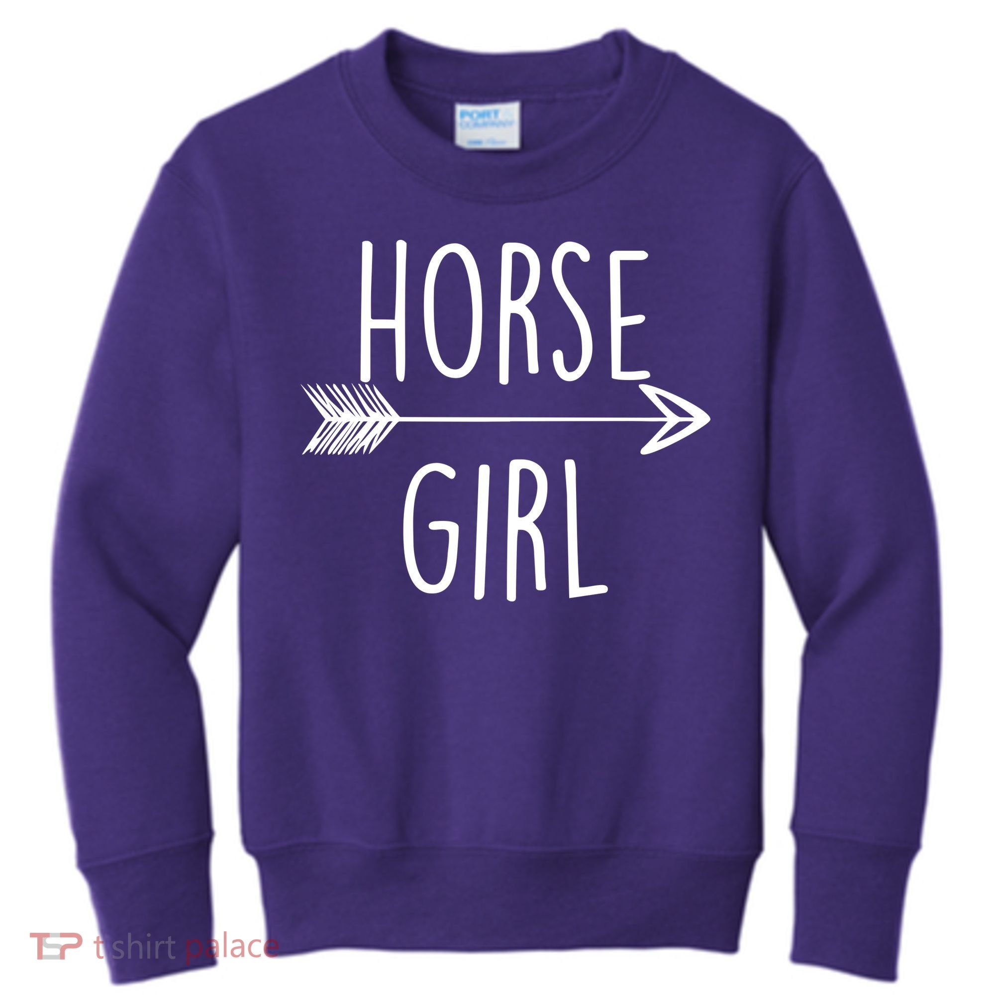 Horse Girl Kids Sweatshirt