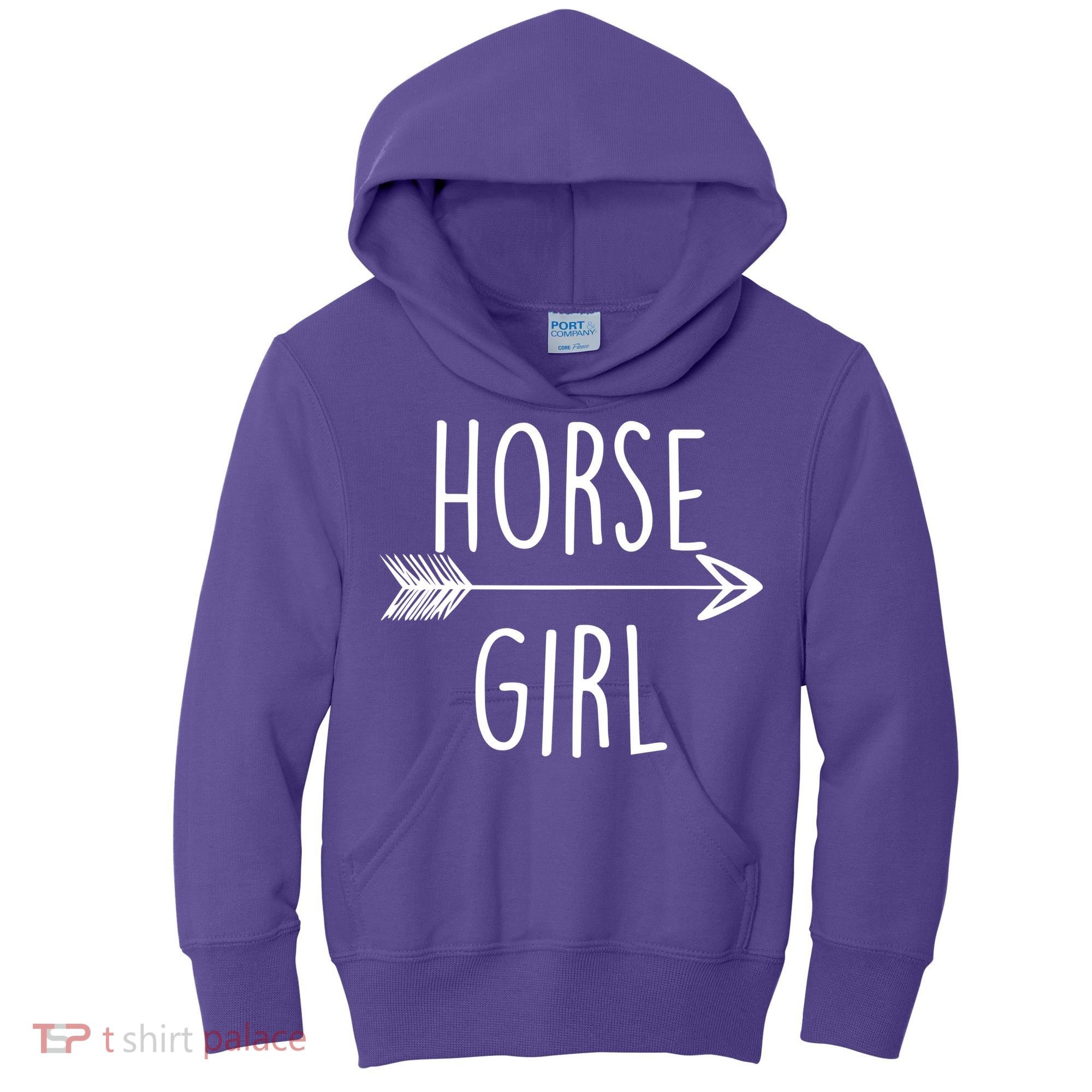 Horse Girl Kids Hoodie