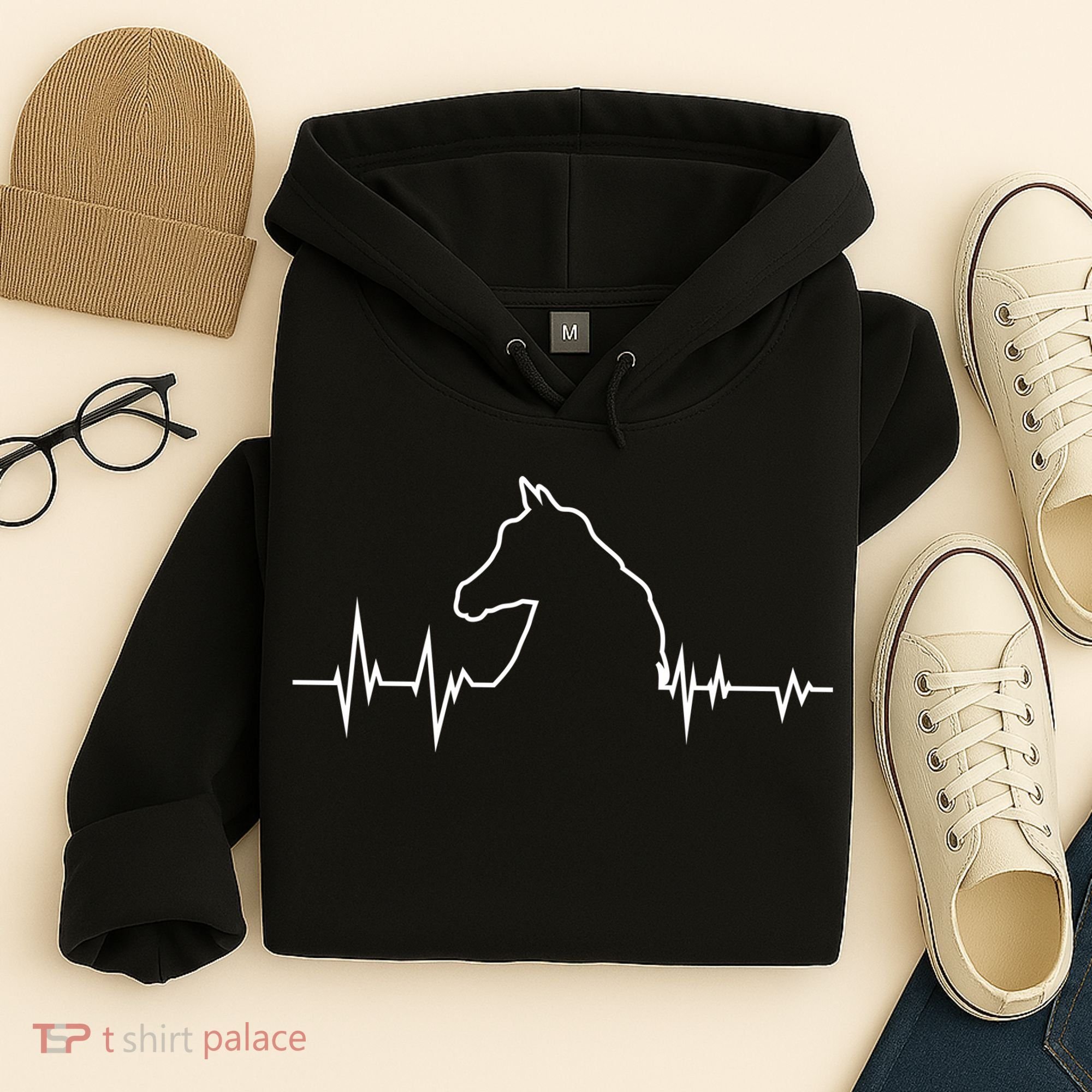 Horse Heart Beat Hoodie