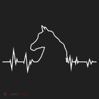 Horse Heart Beat Golf Towel thumb 3