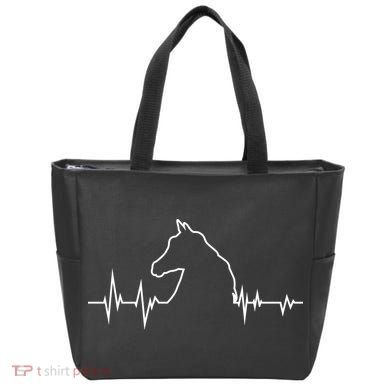 Horse Heart Beat Tote Bag