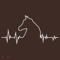 Horse Heart Beat Baby Bodysuit thumb 2