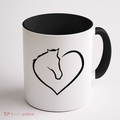 Horse Heart Logo Coffee Mug back