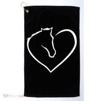 Horse Heart Logo Golf Towel thumb 0