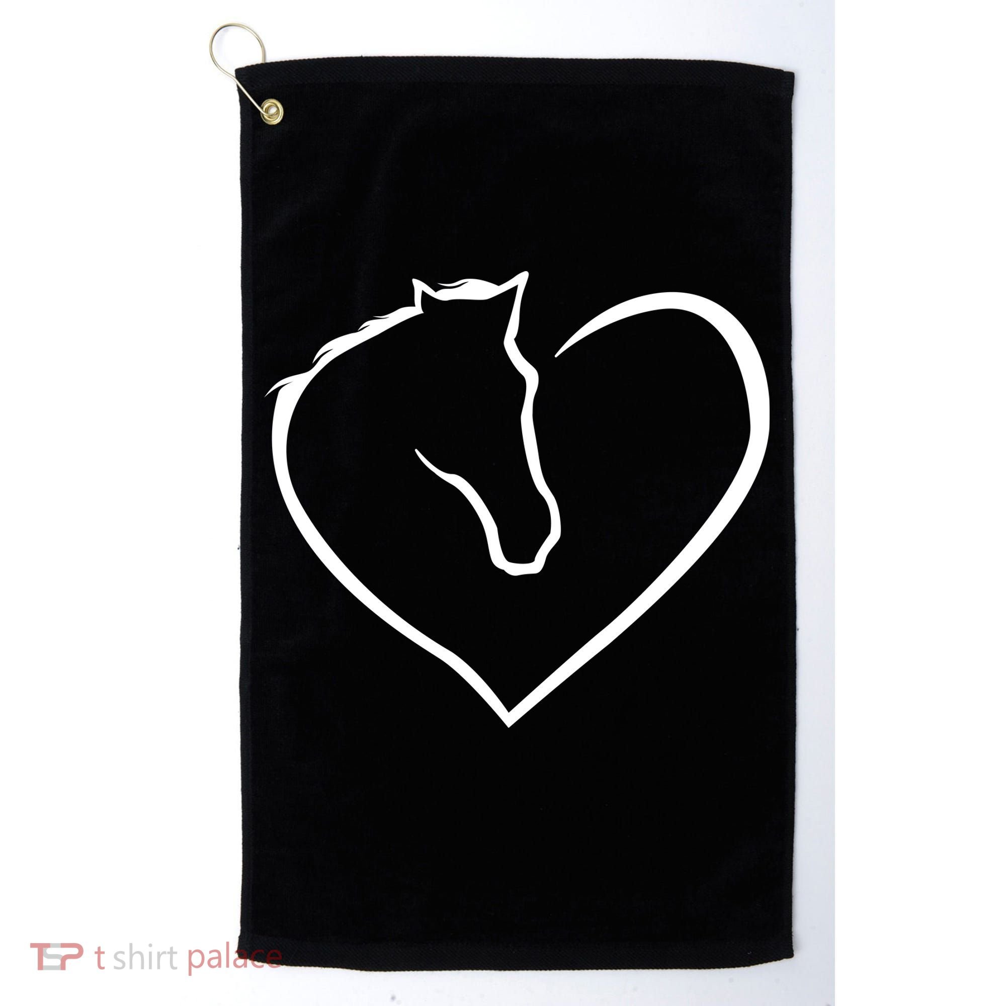 Horse Heart Logo Golf Towel