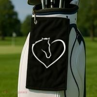 Horse Heart Logo Golf Towel thumb 2