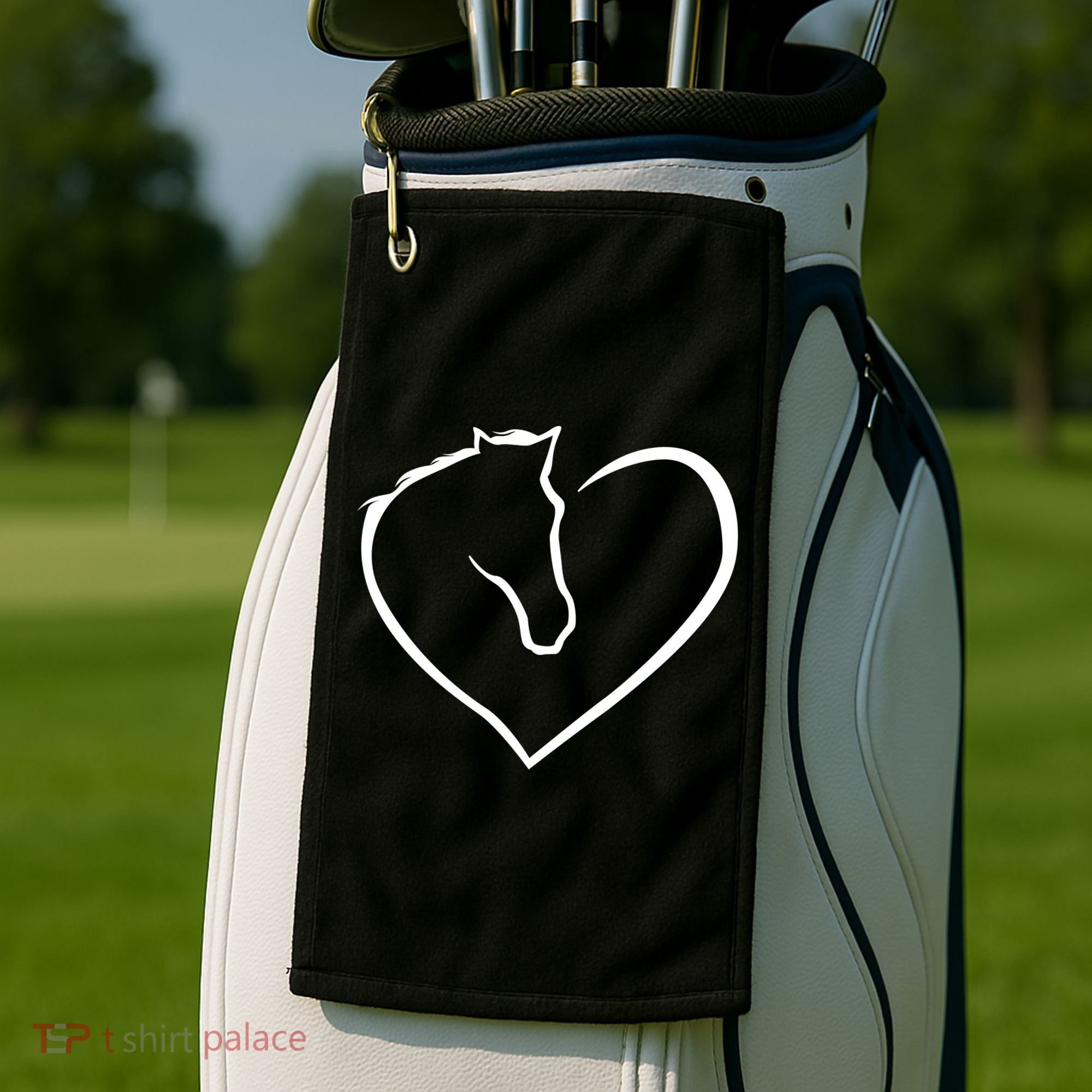Horse Heart Logo Golf Towel